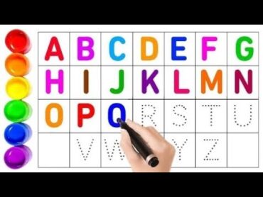 Learn to write alphabets, ABC, kids writing along with dotted lines, English for kids,new abc, Apple