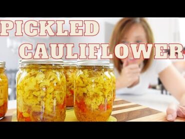 TANGY and CRUNCHY Delight  Homemade PICKLED CAULIFLOWER