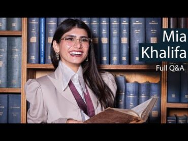 Mia Khalifa: Public Figure and Influencer  Full Q&A  Oxford Union