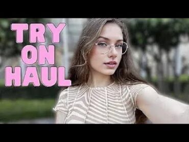 [4K] Try On Haul At The Mall with Laurel  SeeThrough Clothes