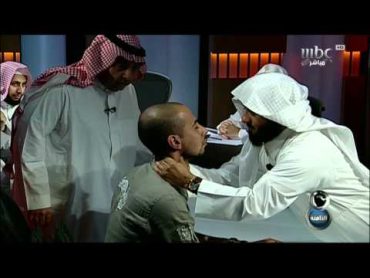 MBC8PM مراسل الثامنة يتعرض للخنق من أحد الرقاة