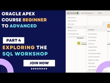 Oracle APEX SQL Workshop Guide  Database Tools Guide oracleapex