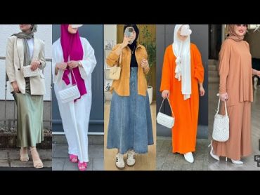 راقي وأشيك تنسيقات موضة خريف وشتاء 20252024 ملابس للمحجبات style 🌟style.🌟hijab 🌟style.hijab