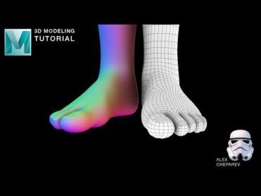 Easy Foot Modeling Tutorial in Maya