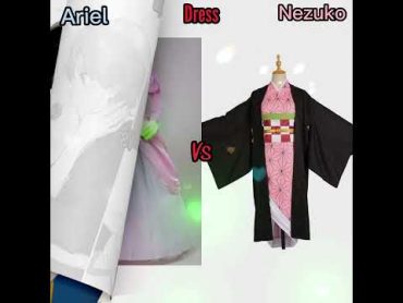 Ariel 🧜‍♀️Vs Nezuko 🌸  shorts edit