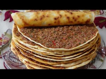 اللحم بعجين بطريقتين بالمقلاة وعلى السخانة بدون فرن سريعة التحضير كتير طيبة😋 turque lahmacun