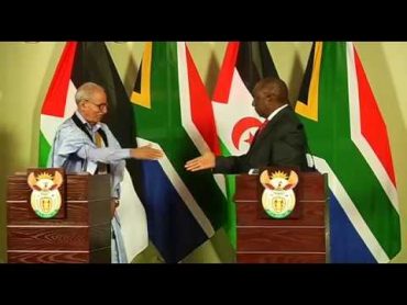 President Cyril Ramaphosa hosts President Brahim Ghali of the Sahrawi Arab Democratic Republic