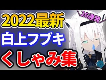 【白上フブキ】くしゃみシーンまとめ！2022年最新版！26連発！かわいいくしゃみ集！助かる【ホロライブ/切り抜き/まとめ】