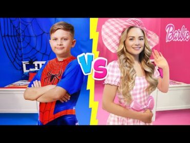 Barbie House VS Spiderman House