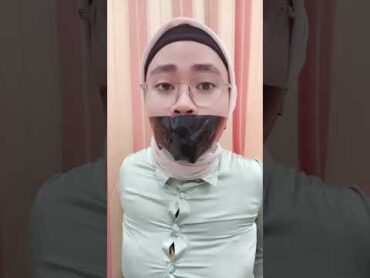 Hijab girl gagged