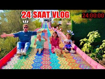 KUZEY ELİF HİLAL MACERA PARK GİTTİK !! 24 SAAT VLOG KUZEY ELİF !!