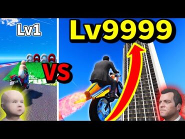 【鬼畜コース】Lv9999の世界最大ビルを飛び越える激ムズアスレチックコース...鬼畜過ぎて心が折れた　アスレチックチャレンジ【GTA5】【Mrすまない】