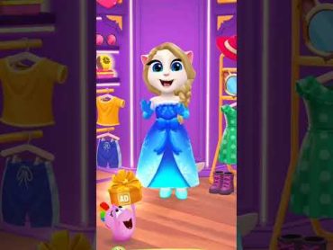 Frozen Elsa Makeover My Talking Angela 2 🥶✨ shorts mytalkingangela2