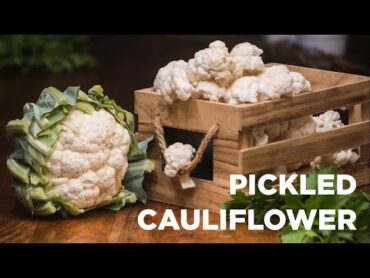 That oldfashioned homemade pickled cauliflower... Crunchy. Punchy. Tasty.