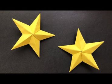 【折り紙】立体 星の作り方 【Origami】How to make 3D Star Paper Craft DIY