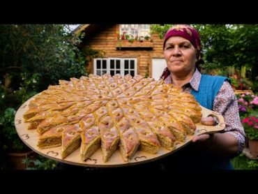 Traditional Azerbaijani Hazelnut Baklava  Outdoor Cooking