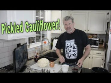 How to pickle cauliflower  Quick pickle method!