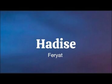 اهنگ((Feryat)) از (Hadise) با (ترجمه) زیرنویس فارسی