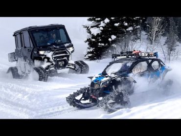 Can Am X3 vs. Defender on TRACKS! (Utah Mountain SXS Adventure)