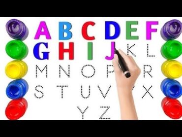 Learn to write alphabets, ABCD, kids writing along with dotted lines, English for kids,new abc, bat