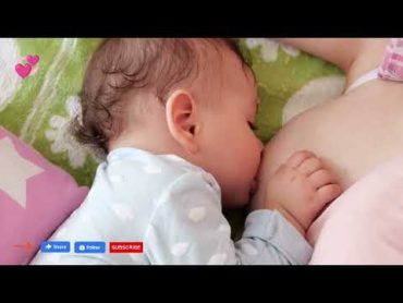 Happy baby having breastfeeding mom on tiktok shorts