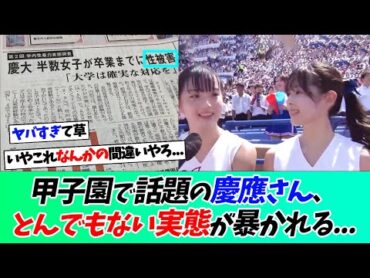 甲子園で話題の慶応さん、とんでもない実態が暴かれてしまう......【なんｊ】【野球】【5ch】【2ch】