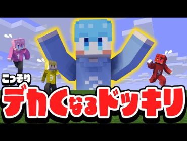 次男の体がだんだん大きくなるドッキリ！【マイクラ/まいくら】