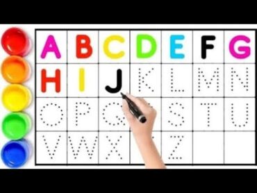 Learn to write alphabets, ABC, kids writing along with dotted lines, English for kids,new abc, Apple