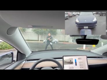 Tesla FSD v12.5.4.1  Actual Smart Summon (ASS):  We UNsupervised now!