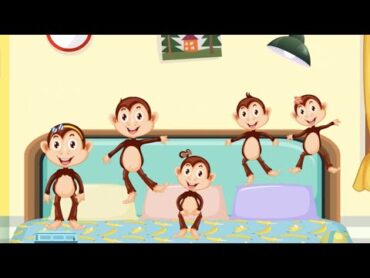 ترانه‌های کودکانه فارسی  پنج تا میمون کوچولو  Persian Farsi Kids Songs  Farsi Five Little Monkeys