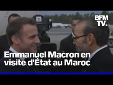 Dîner d&39;État, défilé dans la capitale...Emmanuel Macron en visite au Maroc