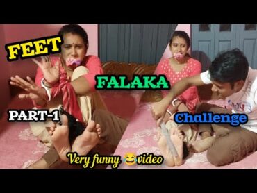 FALAKA Challenge With hanky/PART 1 challenge with wife😂😅 feet FALAKA challenge/ most request funny