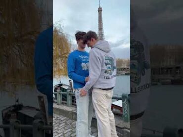 We are in Paris 🇫🇷 paris boys gay couple wonderful happiness creators shorts