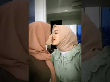 Hot lesbian hijab girls kissing hot lesbian hijab kissing gl beautiful love shorts