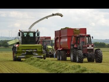 Grashäckseln 2015  Gockel /LU Fecke (Full HD / GoPro) Claas Jaguar 870 / Case / John Deere / Unimog