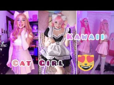 Best Cosplayer Neko girl Tik Tok Cosplayer cat girl Kawaii Tik Tok