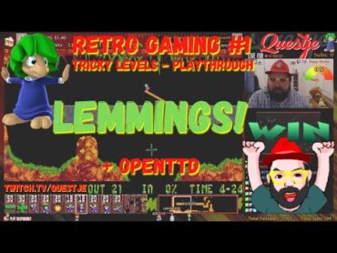 Retro Gaming 1: Lemmings Playthrough + OpenTTD Game!