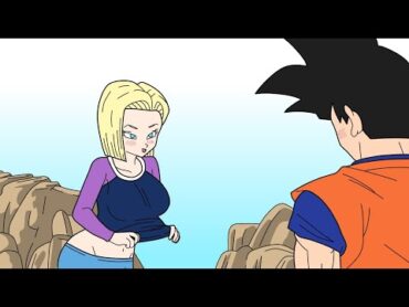 ANDROID 18 "training" with GOKU