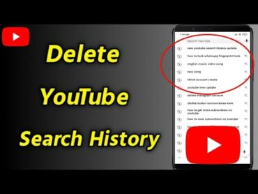 How to Delete Search History on YouTube App [ YouTube New Update ]  Clear YouTube Search History