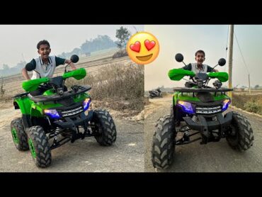 Zeeshan Riding His New ATV Bike 😍 Monster Bike Ko Chala Ke Maza Aagaya 🔥