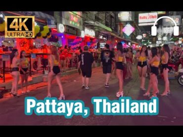 Bar girls! Pattaya, Thailand night walk on Soi 6