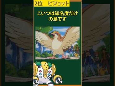 【ポケモン】無能な序盤鳥TOP3