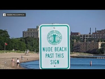 Nude Beach Sign Prank In Rogers Park! (Spoiler: It&39;s a prank)