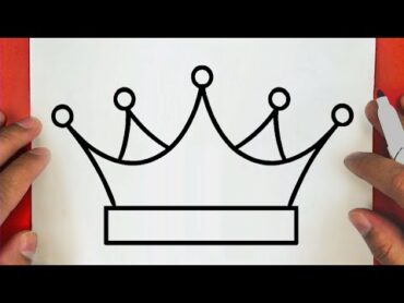 كيف ترسم تاج سهل خطوة بخطوة  رسم سهل  تعليم الرسم  How to draw a crown easy step by step