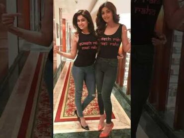 Shilpa Shetty with her Sister 💞shorts sisterlove shilpashetty shamitashetty