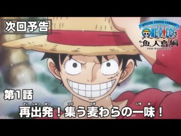 「SPECIAL EDITED VERSION『ONE PIECE』魚人島編」第1話予告「再出発！集う麦わらの一味！」