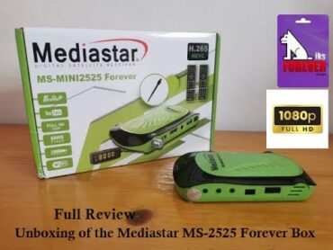 Mediastar MS2525 Forever l HEVC Digital Satellite Receiver l Review Unboxing