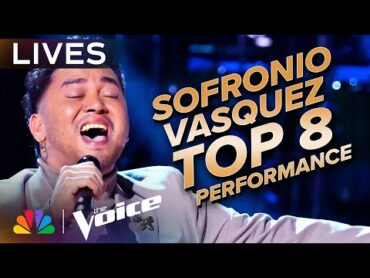 Sofronio Vasquez Performs "If I Can Dream"  The Voice Lives  NBC