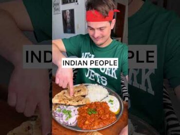 The best way to eat INDIAN food is definitely with HANDS🖐️😎♥️🥘 Normal vs Indian  CHEFKOUDY