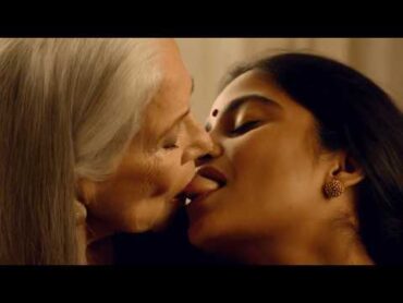 Older Woman and Indian girlfriend kisses  Lesbians Kissing Video